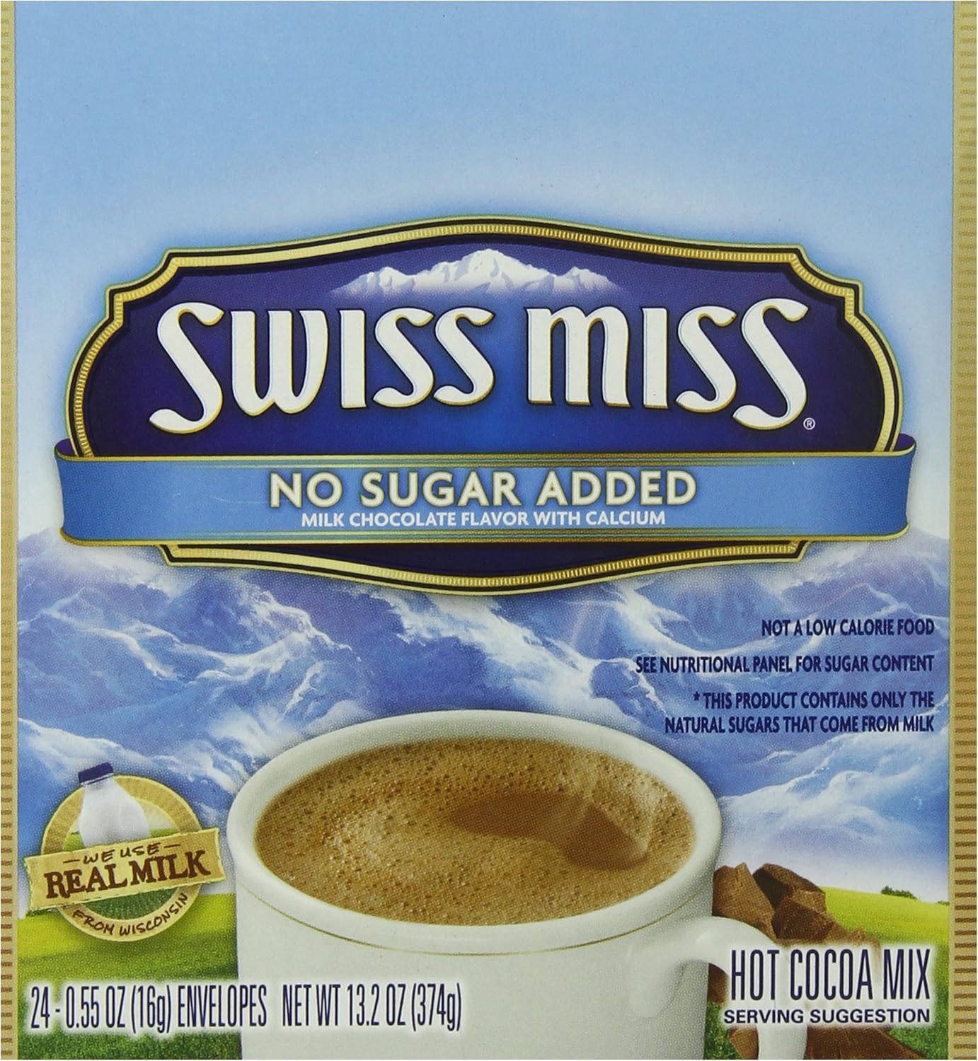 Swiss Miss Hot Cocoa Mix No Sugar Added 