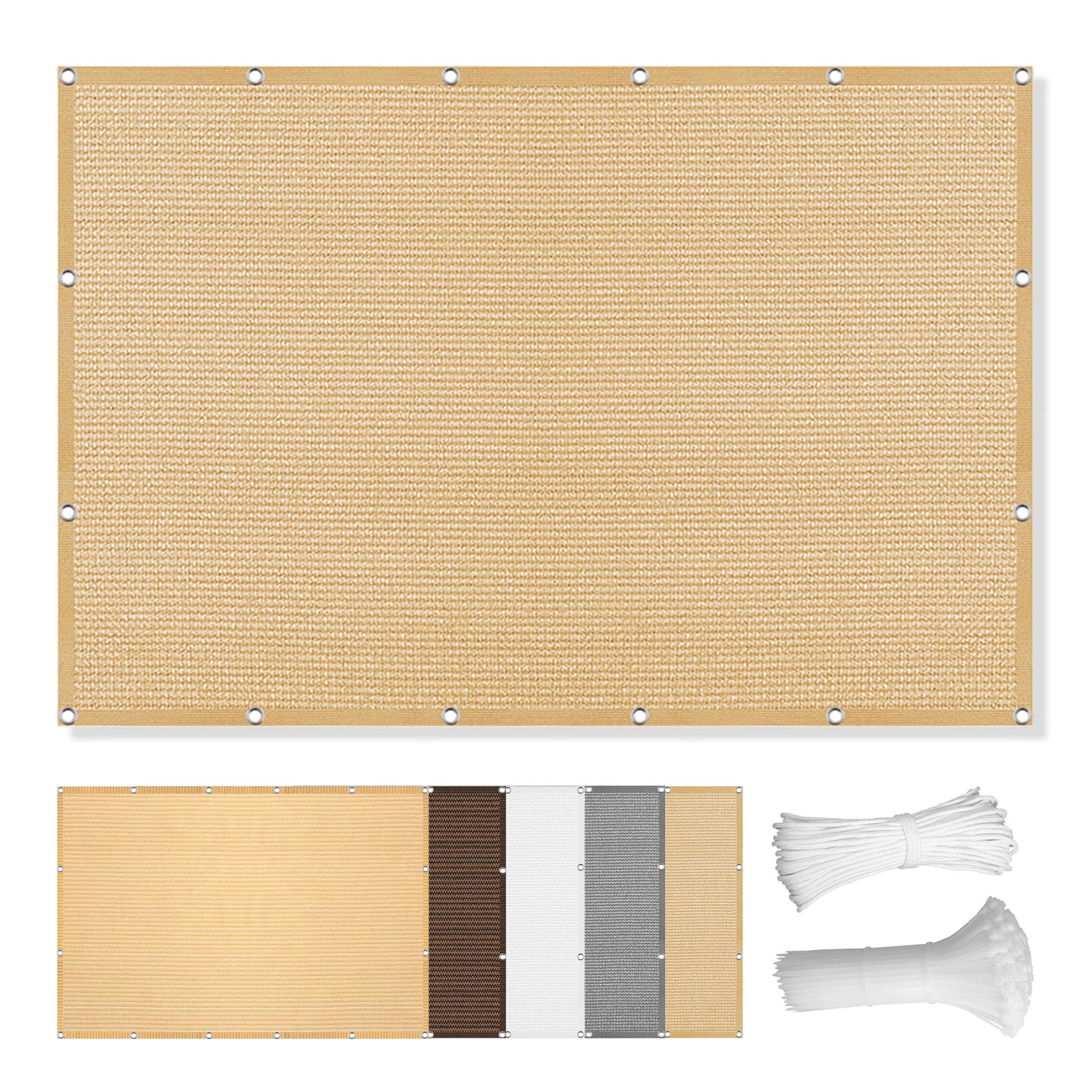 Voile d'ombrage pour bloquer la chaleur toile solaire de protection balcon