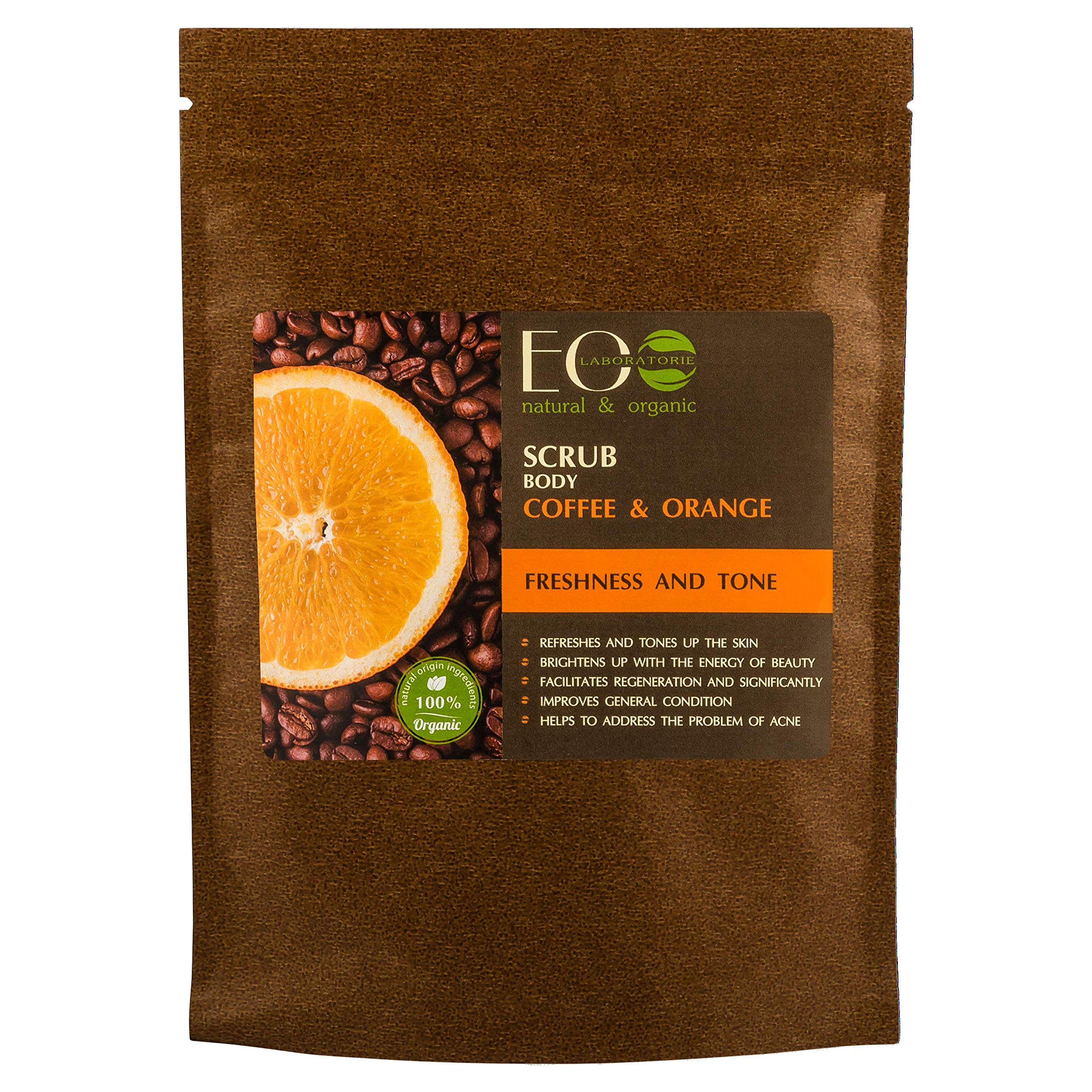 EO Laboratorienatural & organic Body Scrub, Coffee And Orange, 200 gm