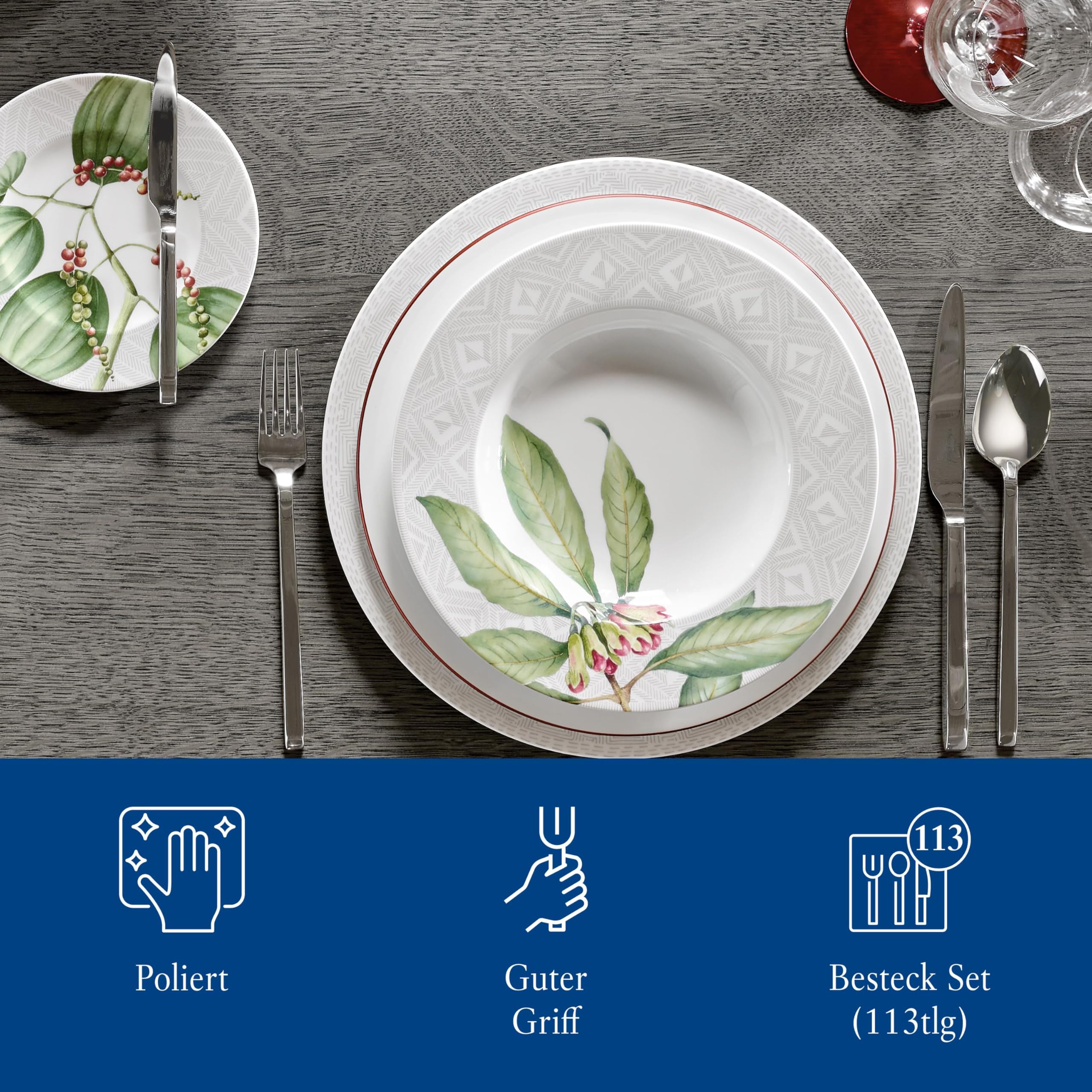 La Classica sztućce stołowe 113-częściowy Lunch