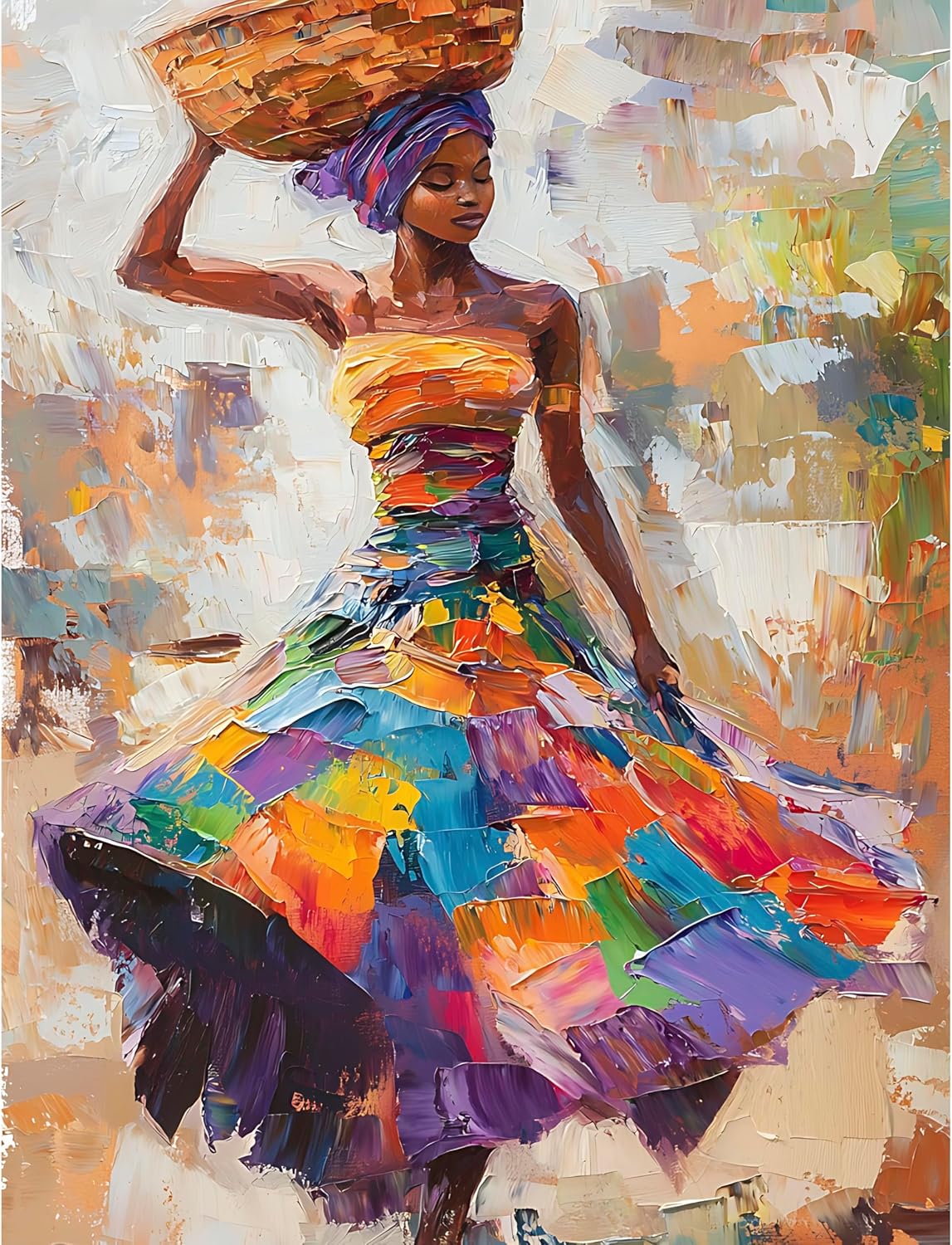 African Ladies Rice Paper, 8" x 10.5" (6 Sheets) – 6X Decoupage Beauty Papers for Collage, Mixed Media, Card Making & Crafts, Decoupage by CRAFT KREATIVELY