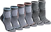 Eddie Bauer Women's Dura Dri Moisture Control 6-pair Quarter Socks