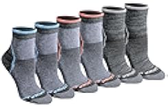 Eddie Bauer Women's Dura Dri Moisture Control 6-pair Quarter Socks