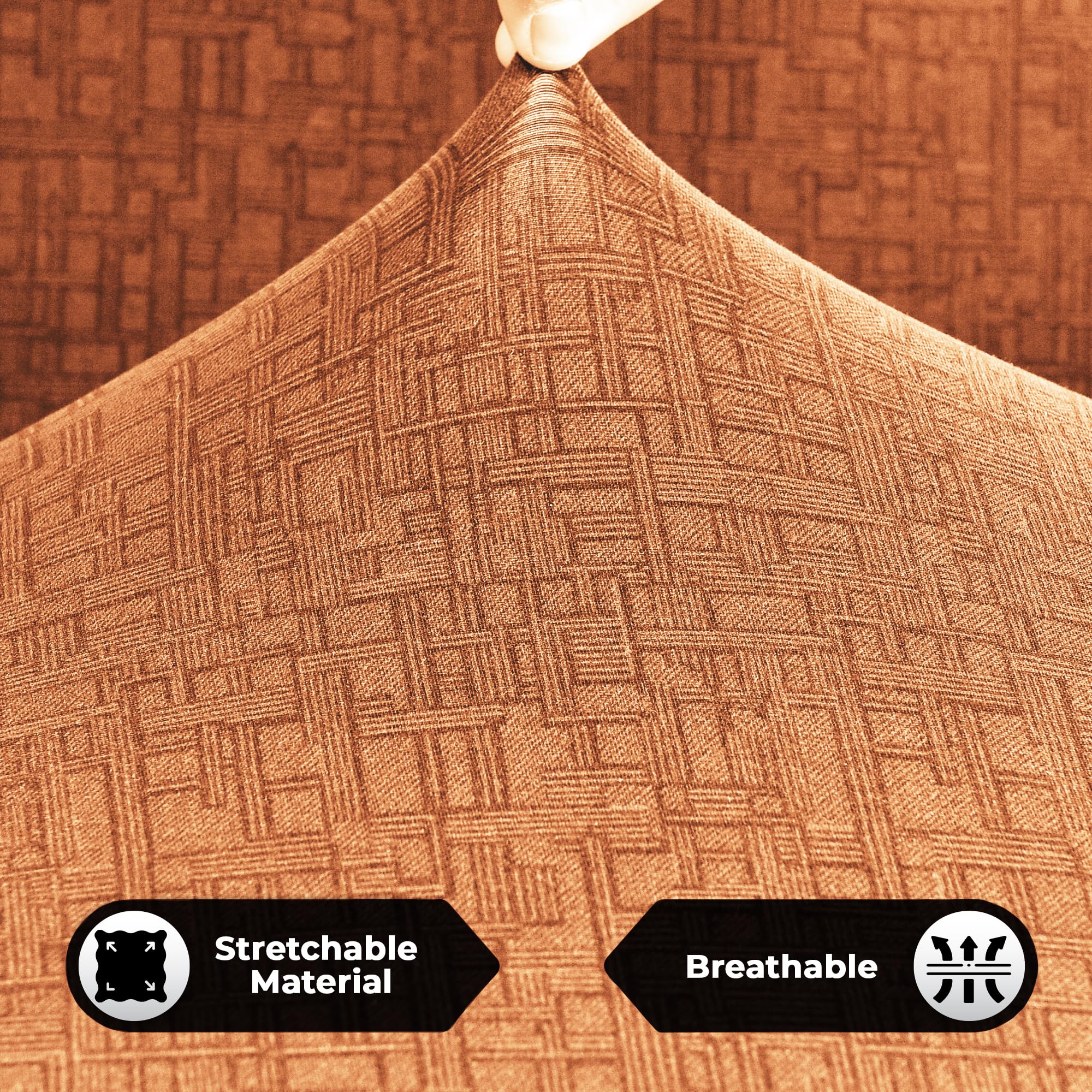 5 Seater Sofa Cover - Stretchable & Stylish -4