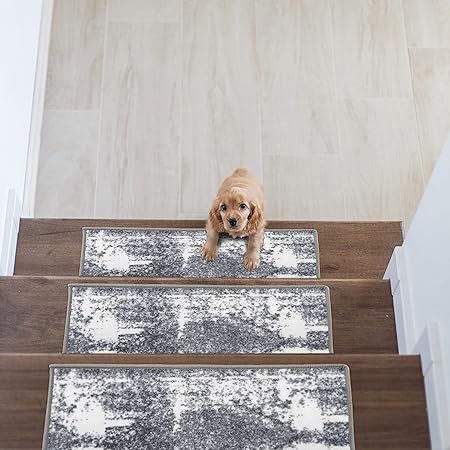 Rugshop Bohemian Design Geometric Non-Slip (Non-Skid) Stair Treads C