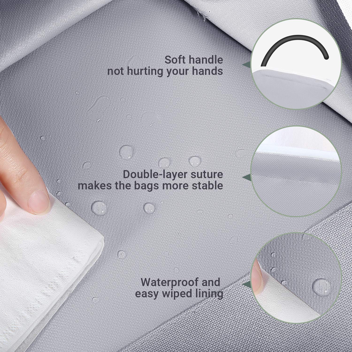 Rolling Laundry Sorter, Biemlerfn Laundry Basket with 3 Removable Bags