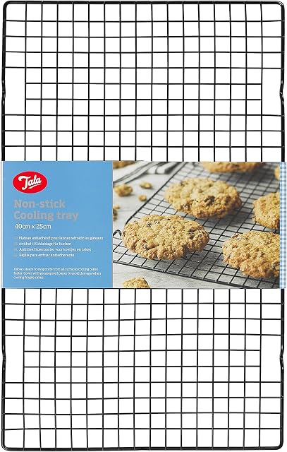 Tala 10A21605 Cake Large Loaf Cooling Rack, Unknown, 40 x 25cm , Black