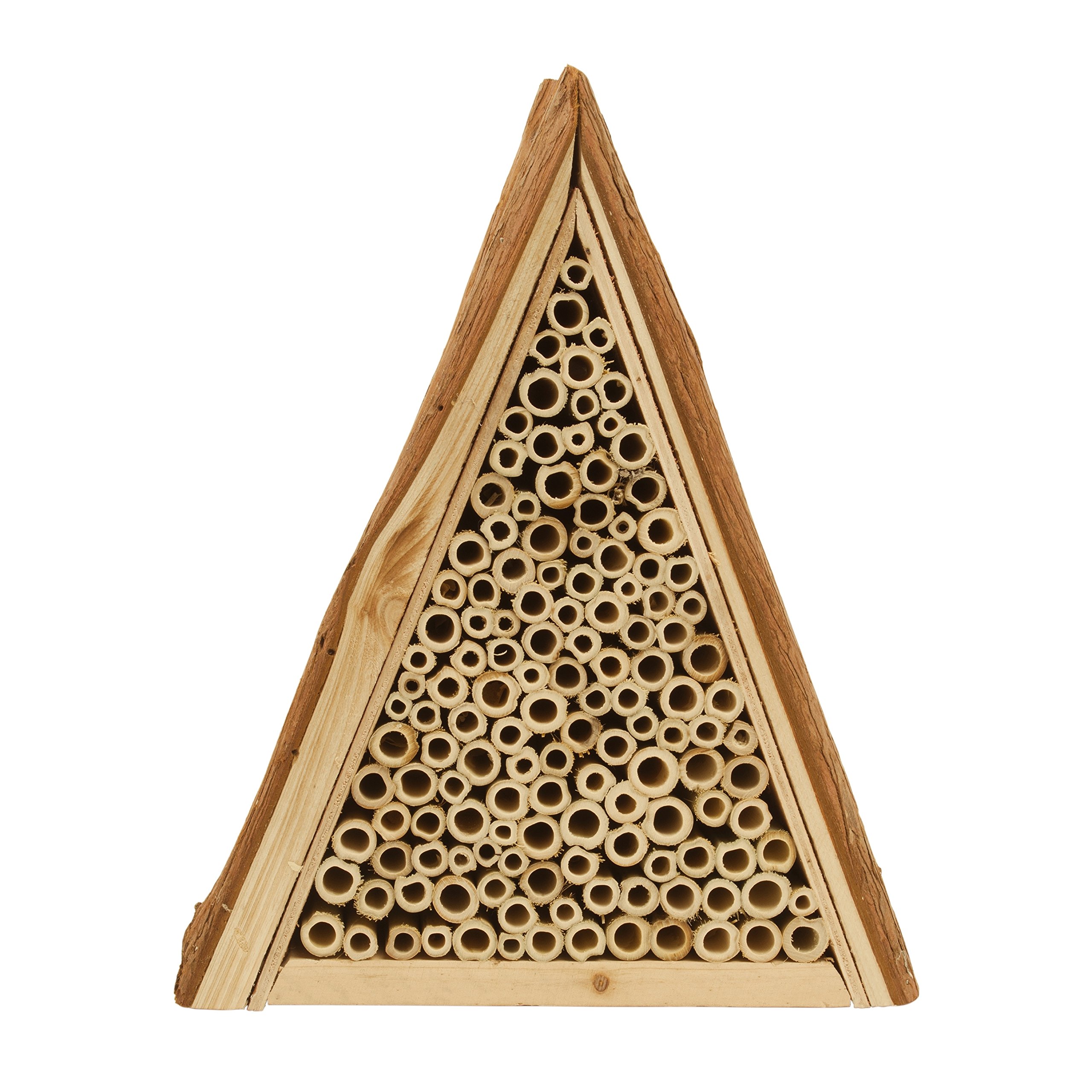 GARDIGO® Abri et Ruche pour Abeilles Solitaires en Bois Naturel; Hôtel Maison, Nichoir Abeilles Maçonnes Sauvages; Pollinisation Jardin; Made in Germany