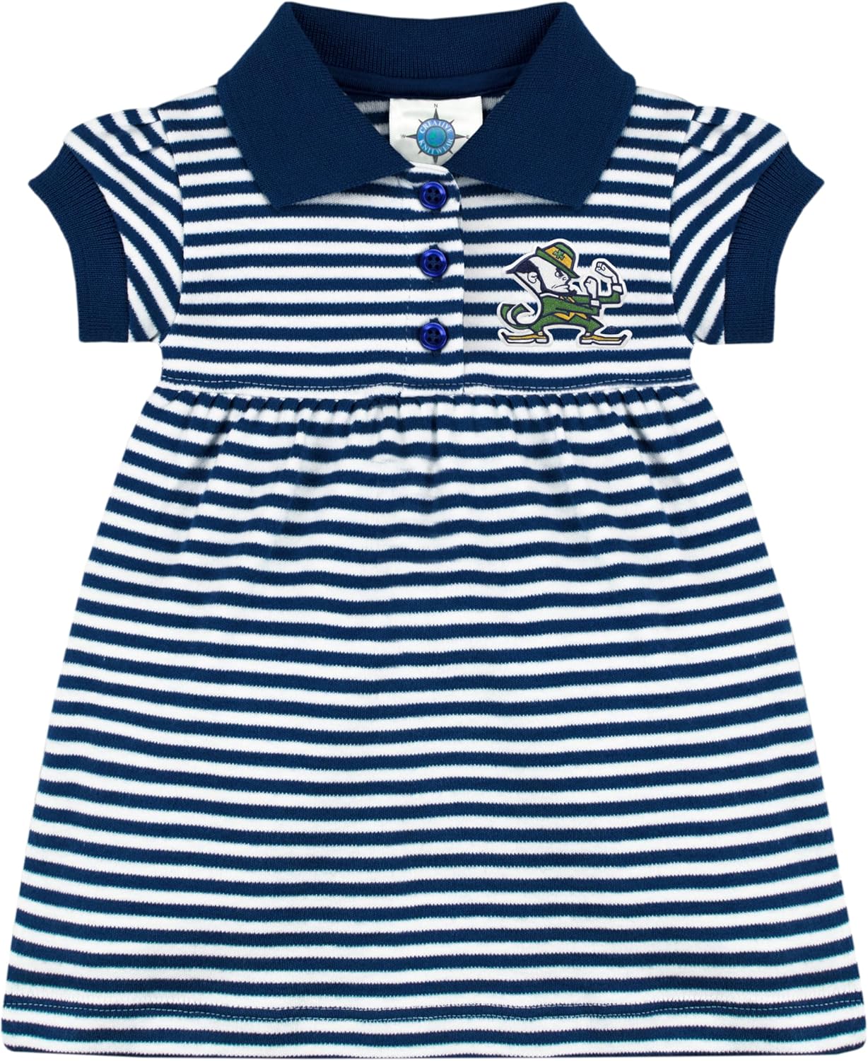 Creative Knitwear College Baby Polo Dress w/Bloomer - Team Logo, Multiple Colors, for Baby Girls (0-12 Months)