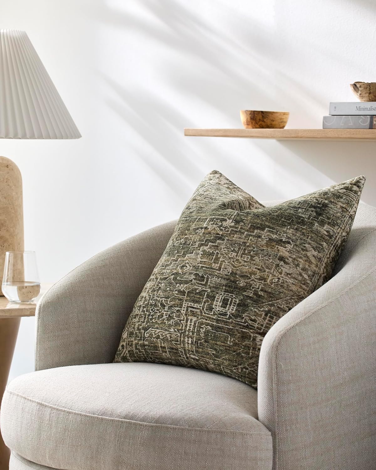 Livabliss Toole630083 Accent Pillow, 22" L x 22" W, Sage