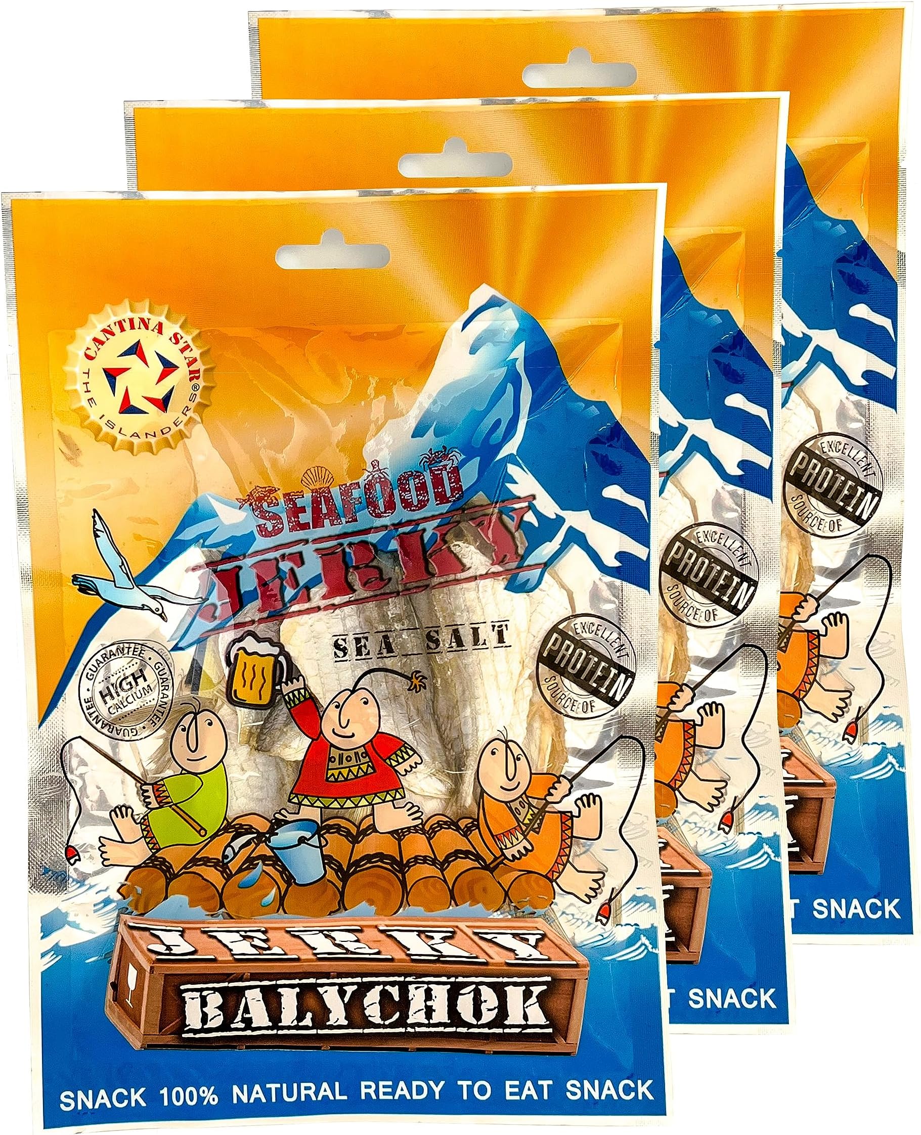 Cantina Star (Balychok) Dry Fish, 80g, Pack of 3