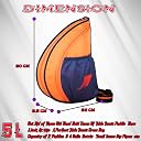 WHACKK Twirl Table Tennis Bag Orange | TT Racket & Paddle Carry Case with Ball Pocket | Lightweight Table Tennis Kit Bag for Kids & Adults gallery image
