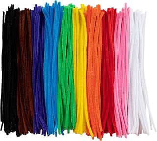 READY 2 LEARN Chenille Stems - Set of 324 - 10 Colors - Soft Pipe Cleaners - Art Supplies for DIY Crafts - 12 in. long