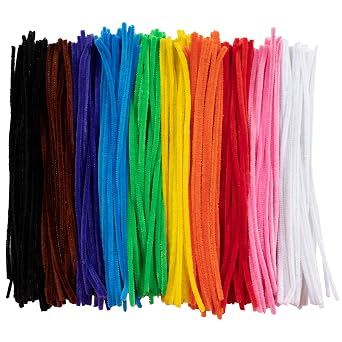 READY 2 LEARN Chenille Stems, Set of 324 | 10 Colors, Soft Pipe Cleaners, Art Supplies for DIY Crafts, 12" Long