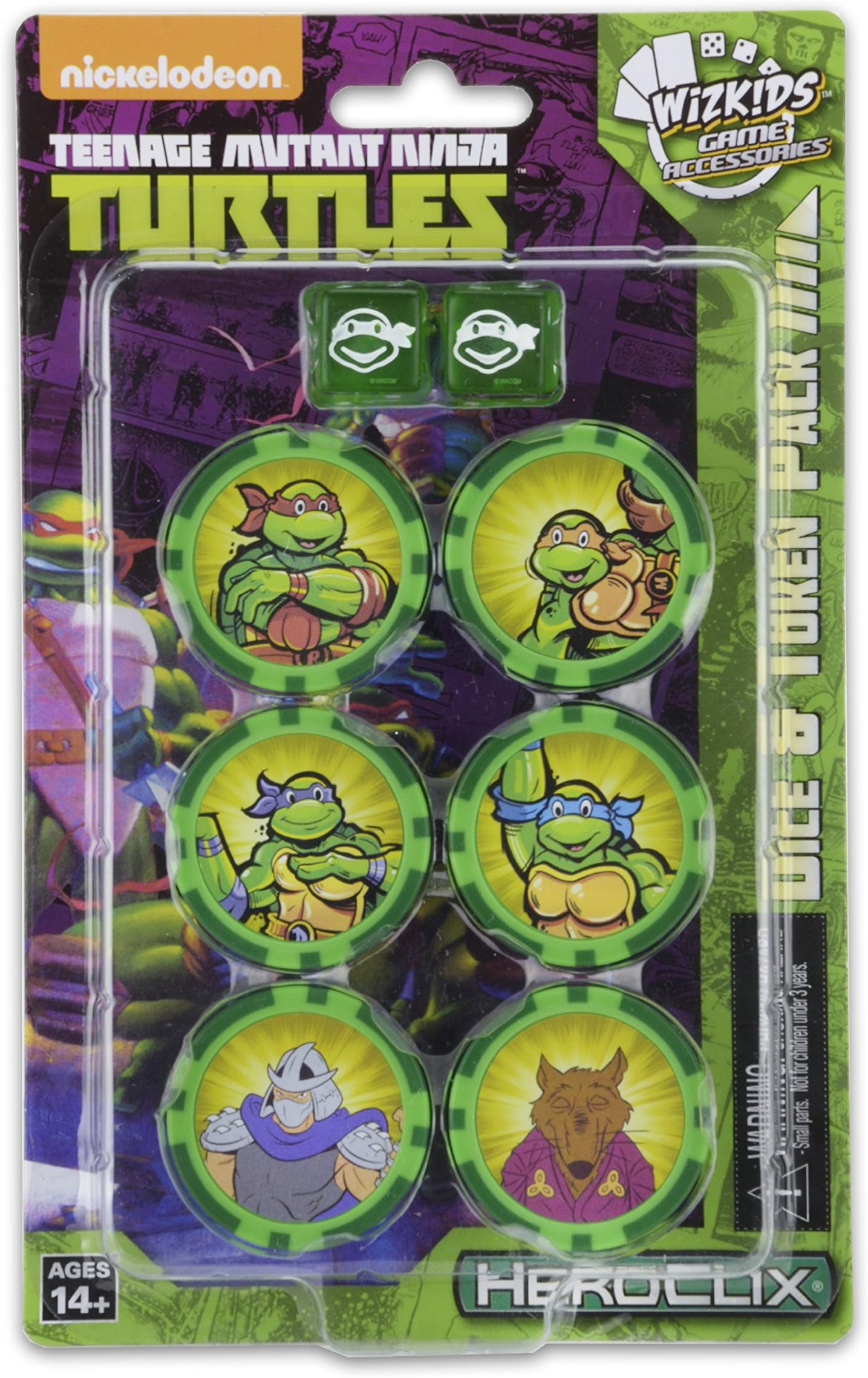 WizKids HeroClix - Teenage Mutant Ninja Turtles Dice & Token Pack