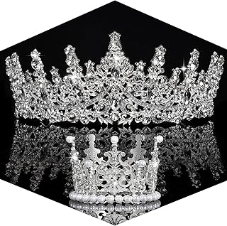 Crowns for Women - Tiaras for Women Crystal Queen Crown for Birthday Costume Party Celebration