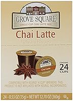 Vista 4 de Grove Square Tea, Chai Latte, 24 tazas individuales