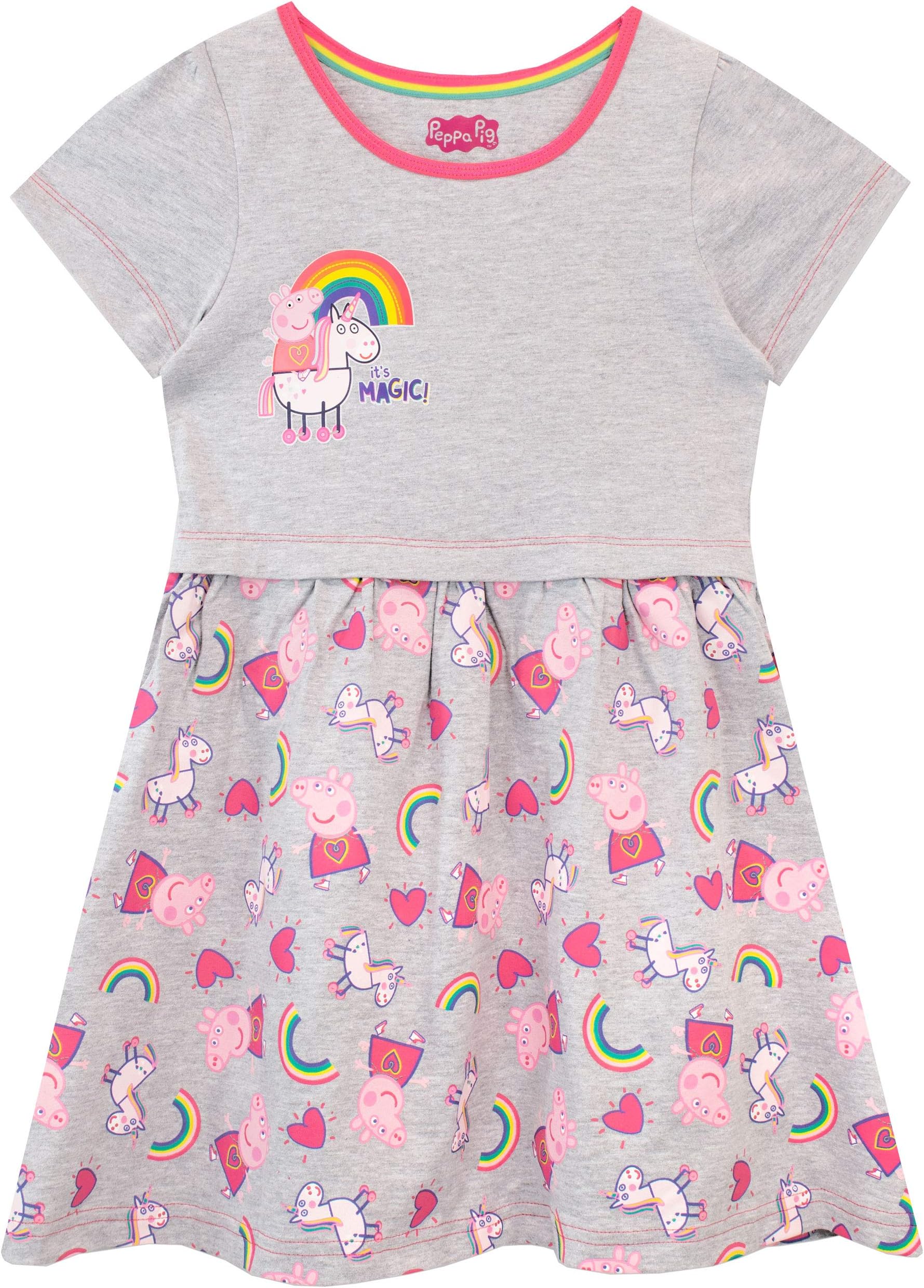 Peppa Pig Girls' Unicorns & Rainbows Dress