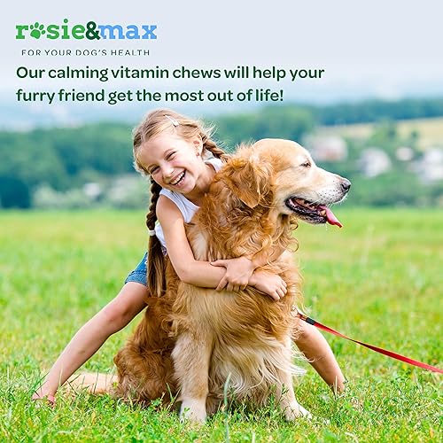 Miniatura 6 de ROSIE & MAX Suplemento calmante y silencioso para mascotas, masticables para perros, relajante y apoyo para la ansiedad para razas pequeñas,