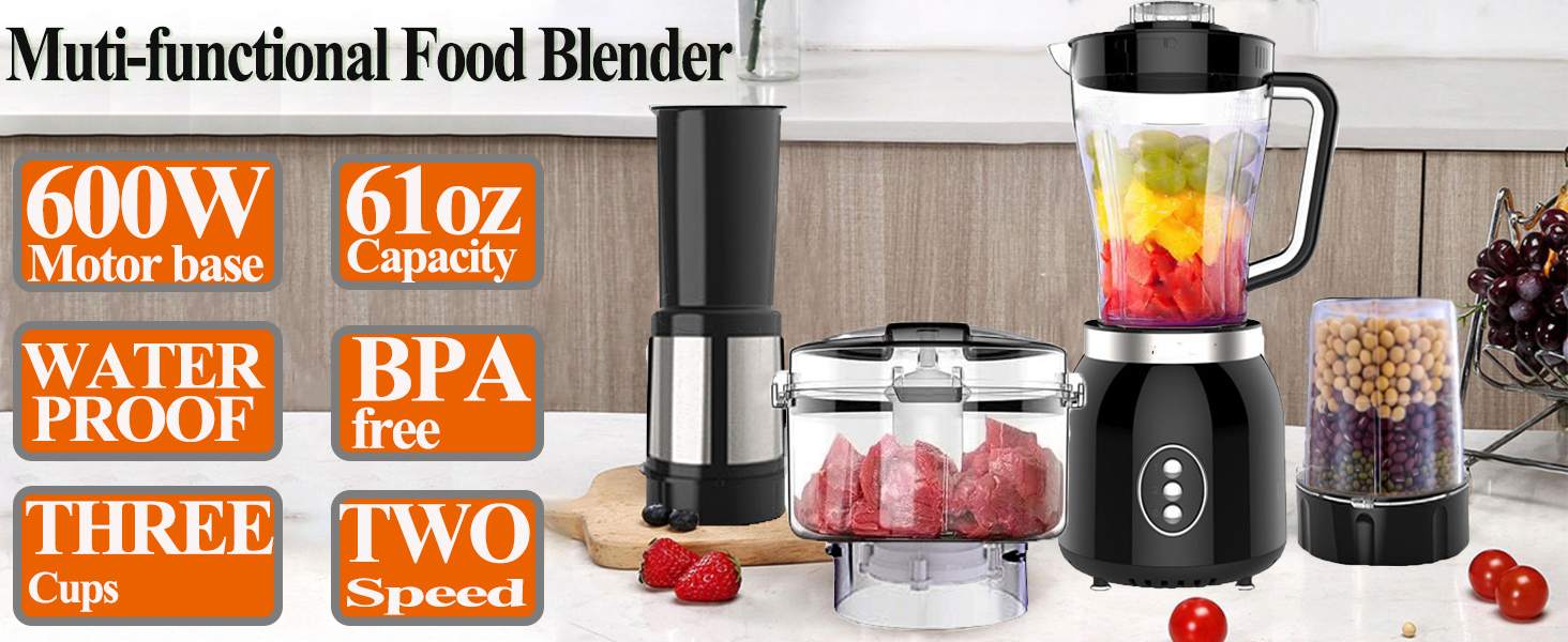 Amazon.com: Grinder Blender and Food Processor for Kitchen, 4
