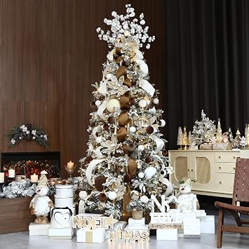 Sea Team 25-Pack Velvet Fabric Christmas Ball Ornaments, Cream