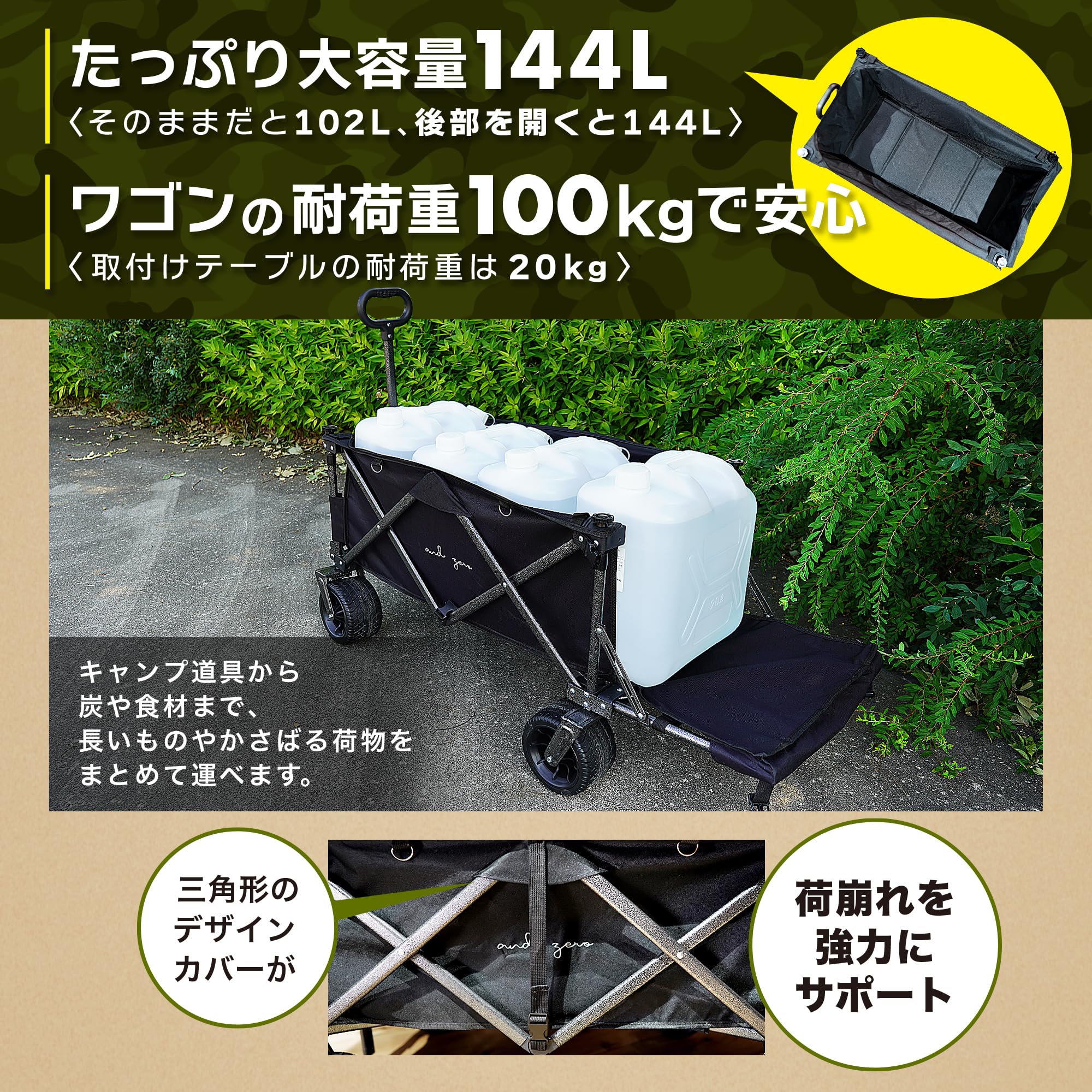 Amazon.co.jp: andzero キャリーワゴン キャリーカート カバー 