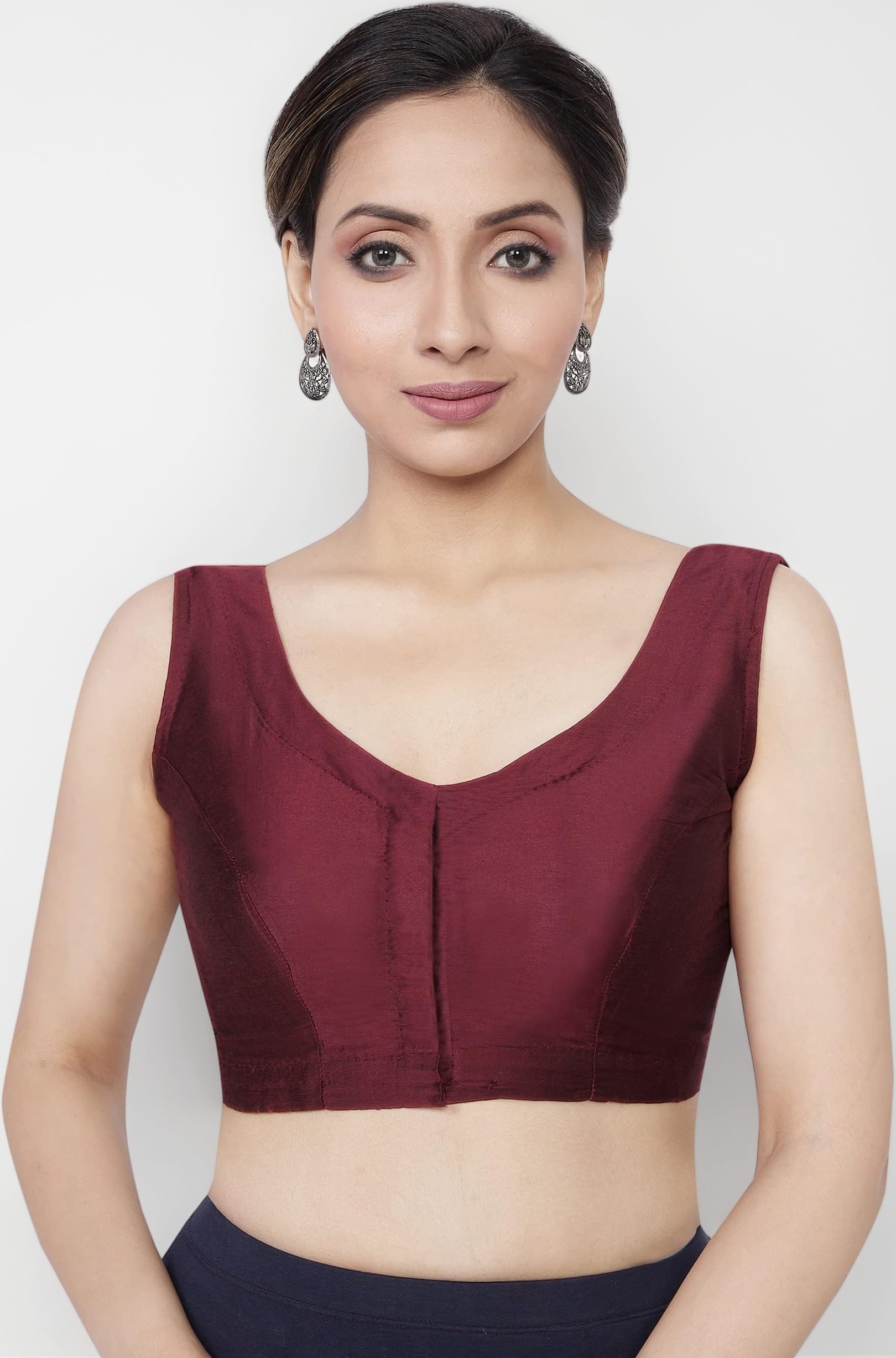 Women's Silk Half Sleeve Blouse