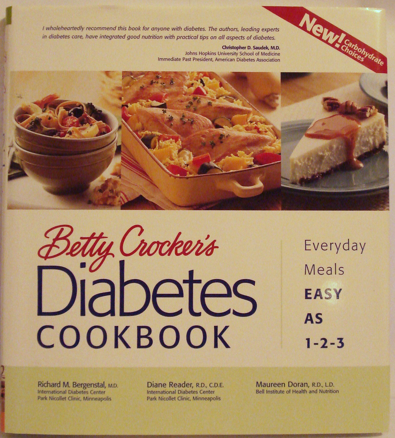 Cover of Betty Crocker's Diabetes Cookbook: Everyday Meals, Easy As 1-2-3