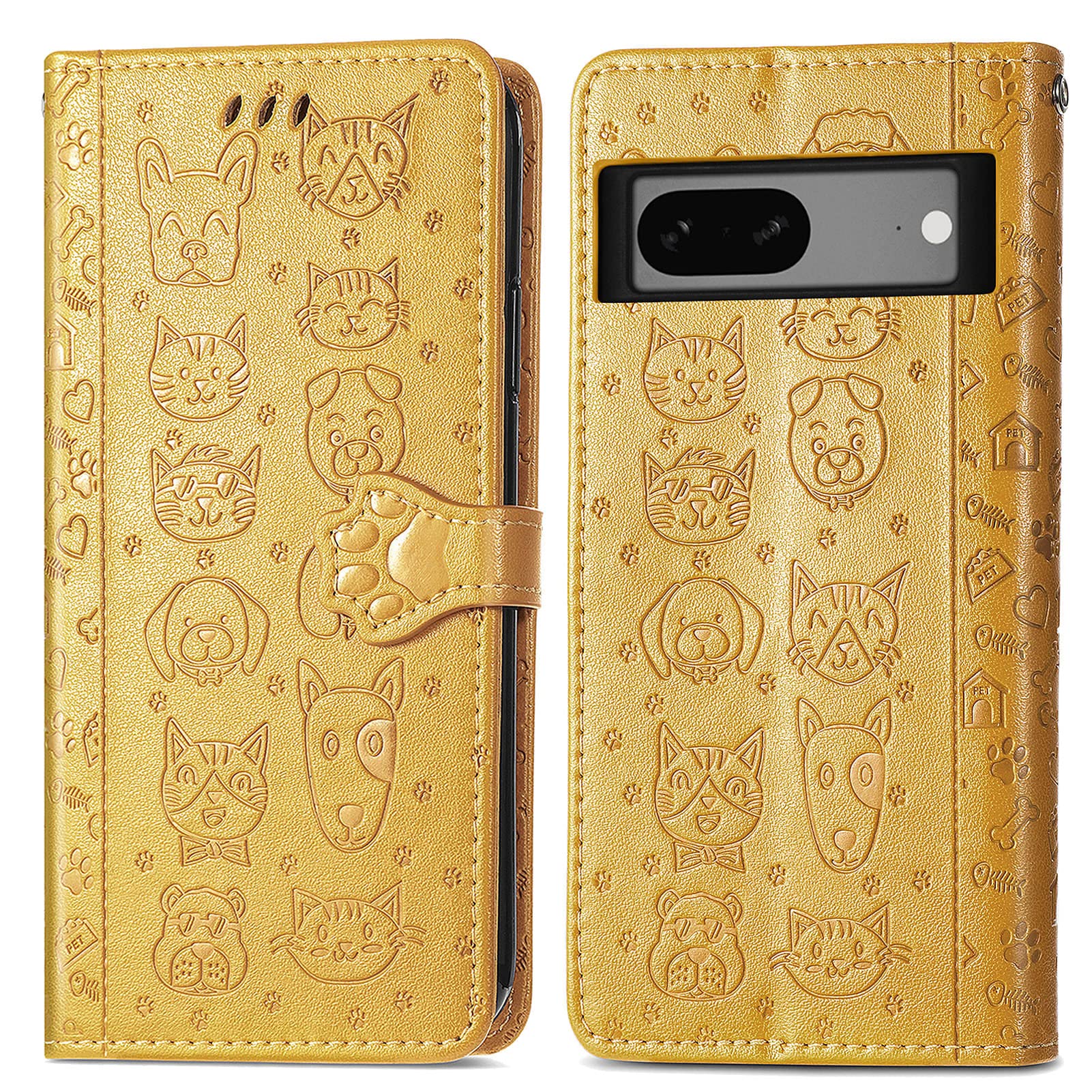 Custodia Per Google Pixel 7A Con Cristalli Glitterati E Farfalla - Flip In Pelle PU Con Porta Carte E Supporto - Chiusura Magnetica