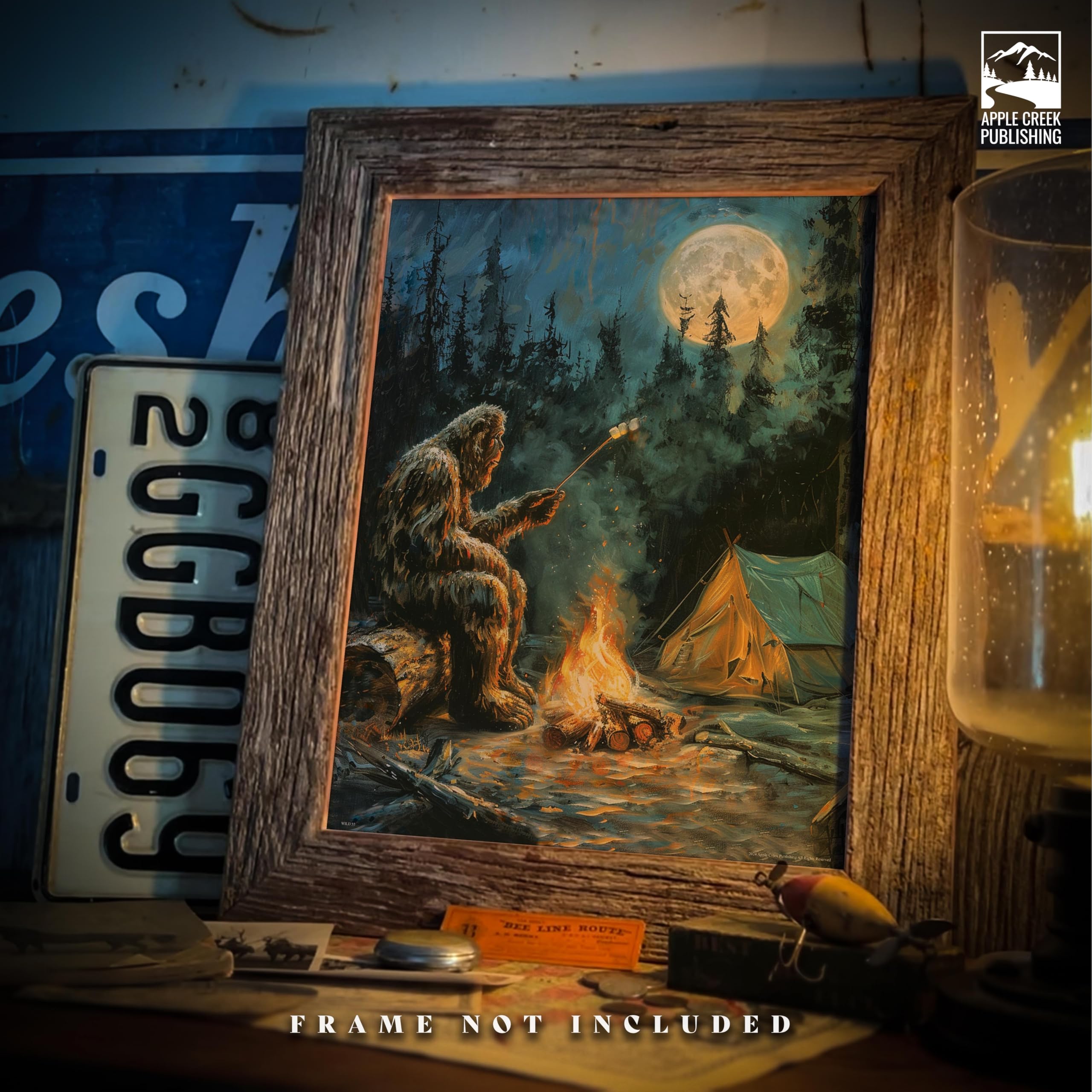 Amazon.com: Apple Creek Midnight Visitor - Bigfoot Poster