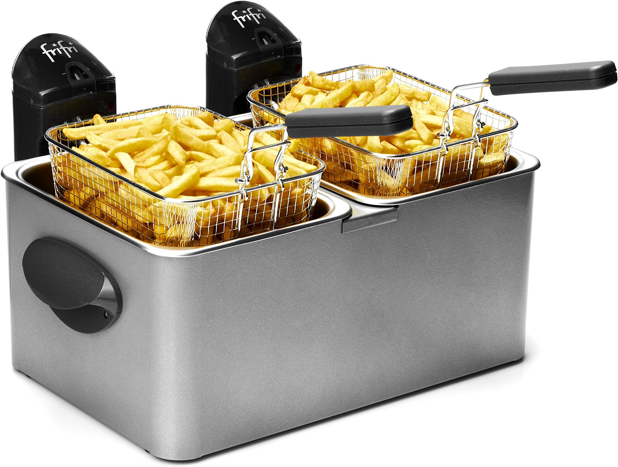 Friteuse Double Cuve Tristar FR-6937 - 2 X 3L - Thermostats Indépendants - Neuve