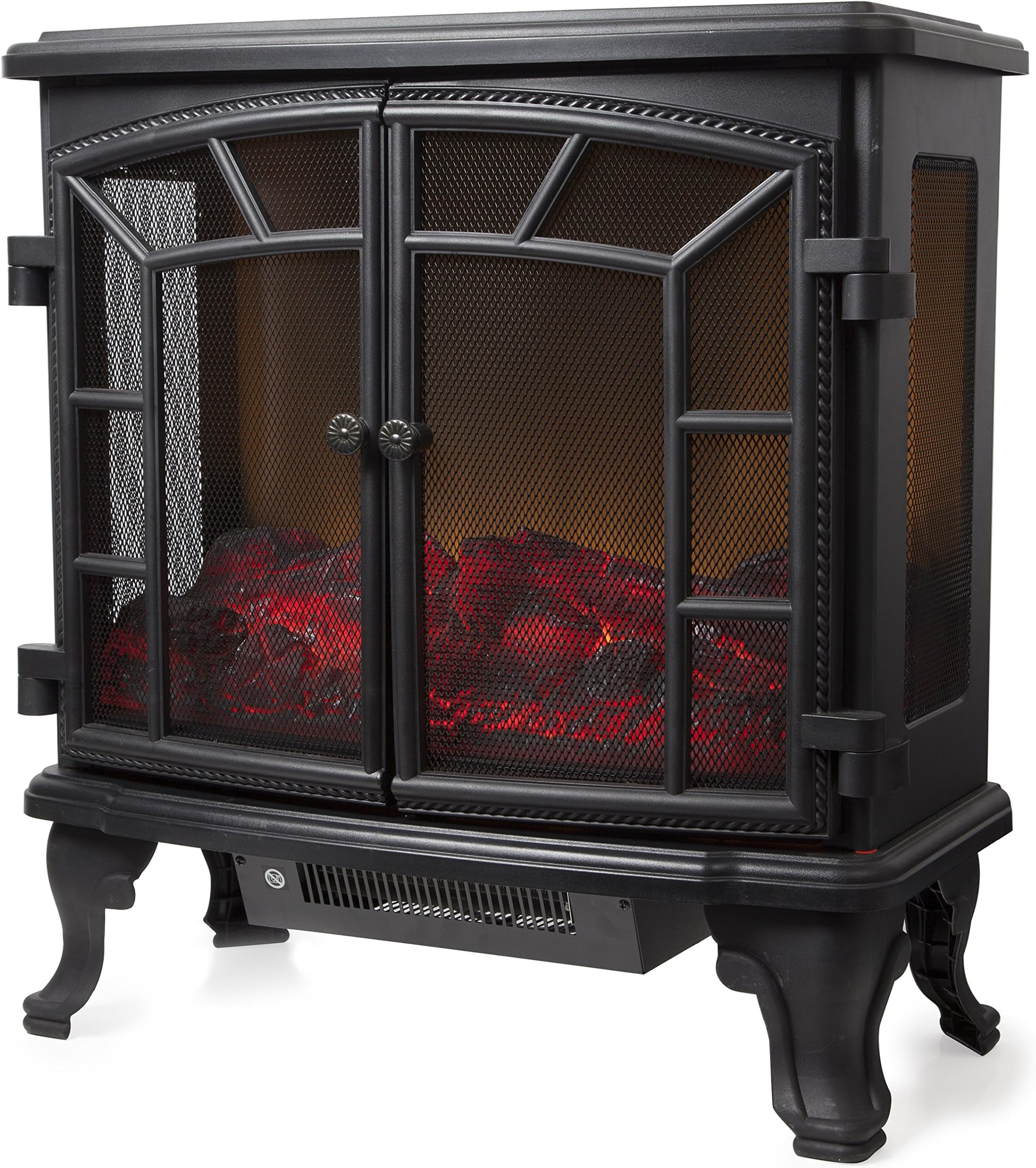 Dimplex BFD20E Brayford Optiflame Electric Stove, Black Cast Iron