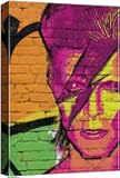 SIGNWIN Canvas Print Wall Art British Singer Ziggy Stardust Graffiti Street Art Portrait Celebrities & Hollywood Cultural Digital Art Pop Art Urban for Living Room, Bedroom, Office - 16x24 inches