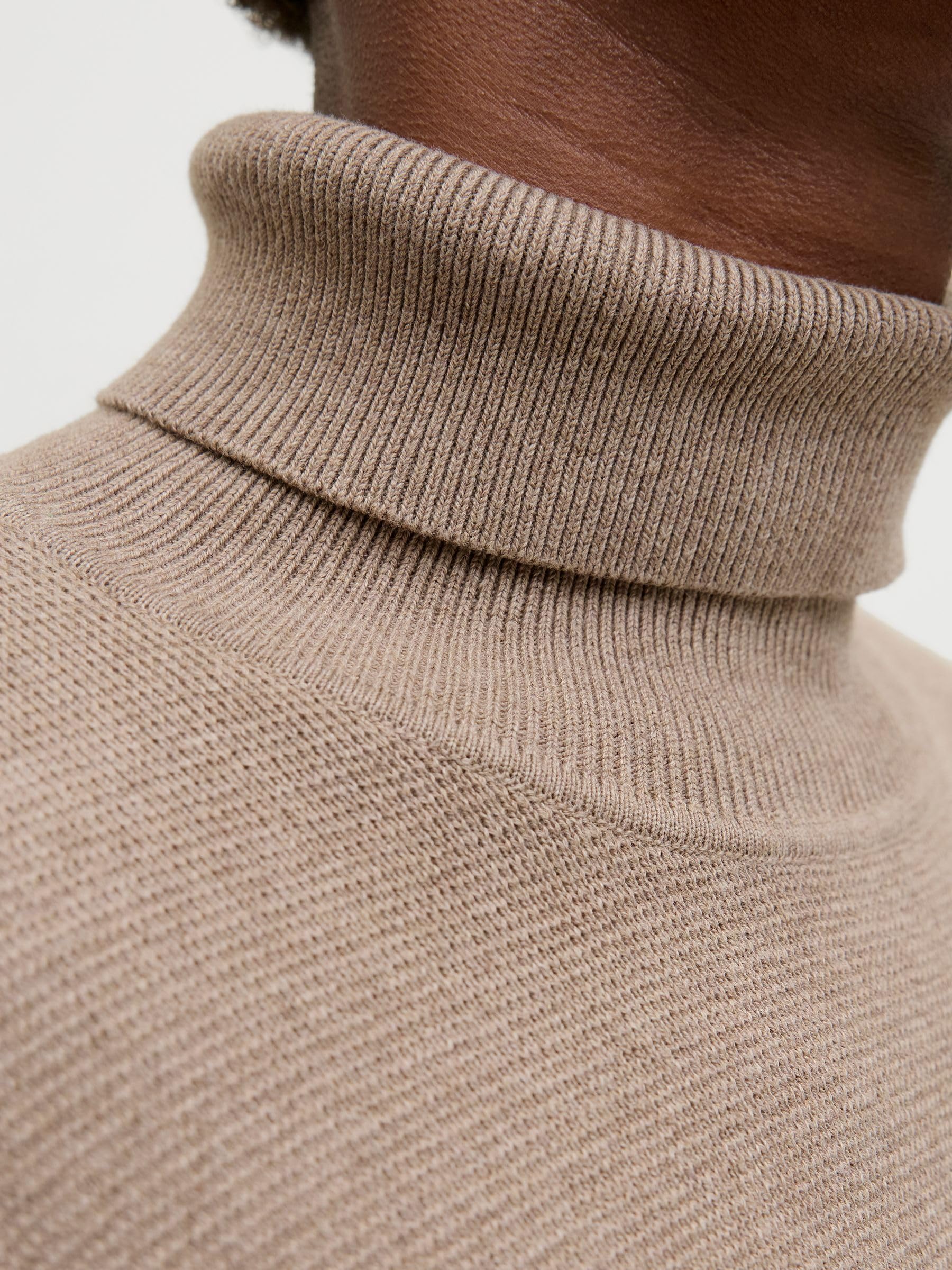 JACK & JONES Jprblamilano Stitch Knit Roll Neck Jprblamilano Stitch Knit Roll Neck Hombre (Pack de 1)