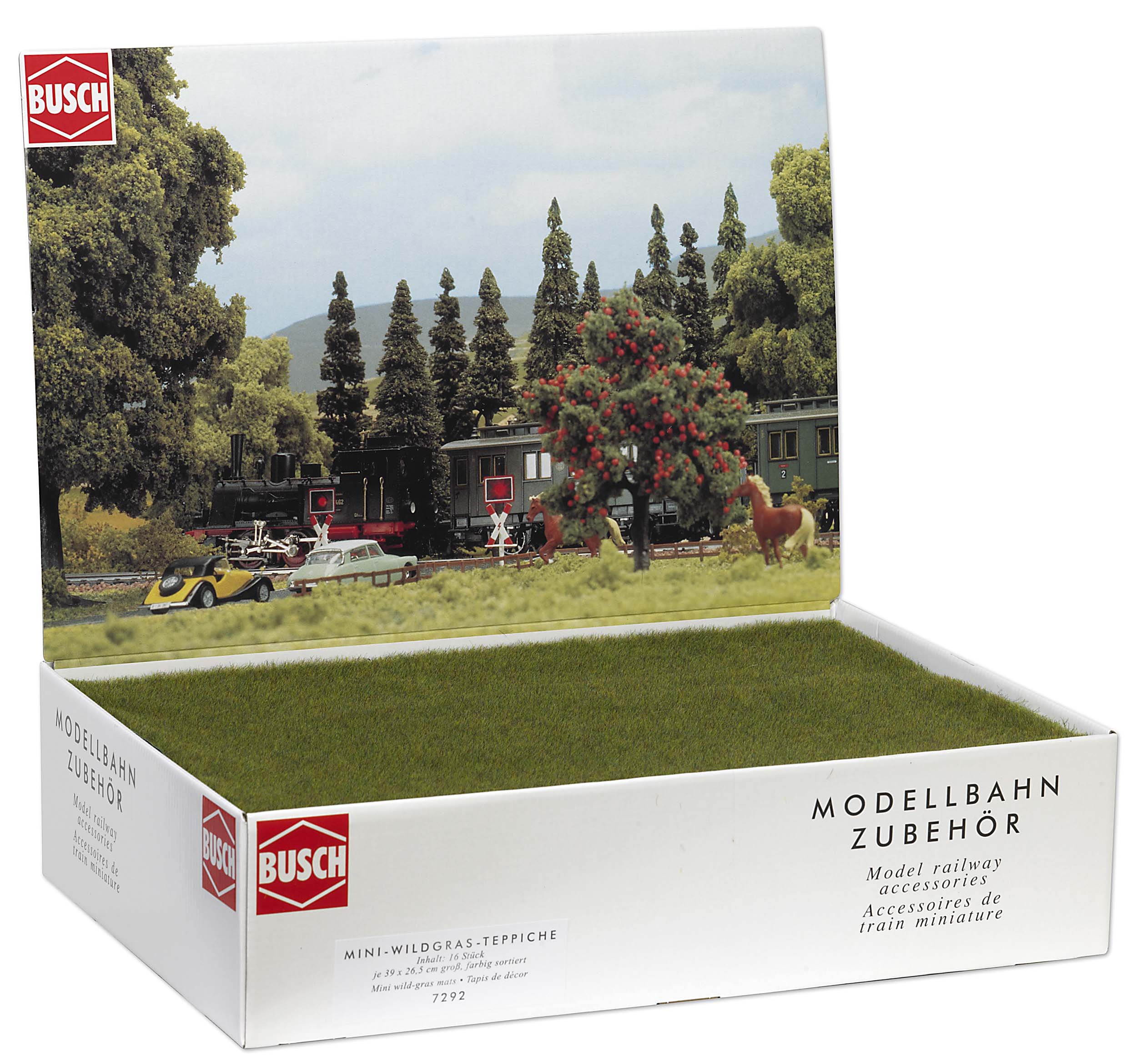 Herbe Modelisme Busch Environnement - BUE7280 - Modélisme Ferroviaire - Tapis Décor Fausse Pelouse Balcon