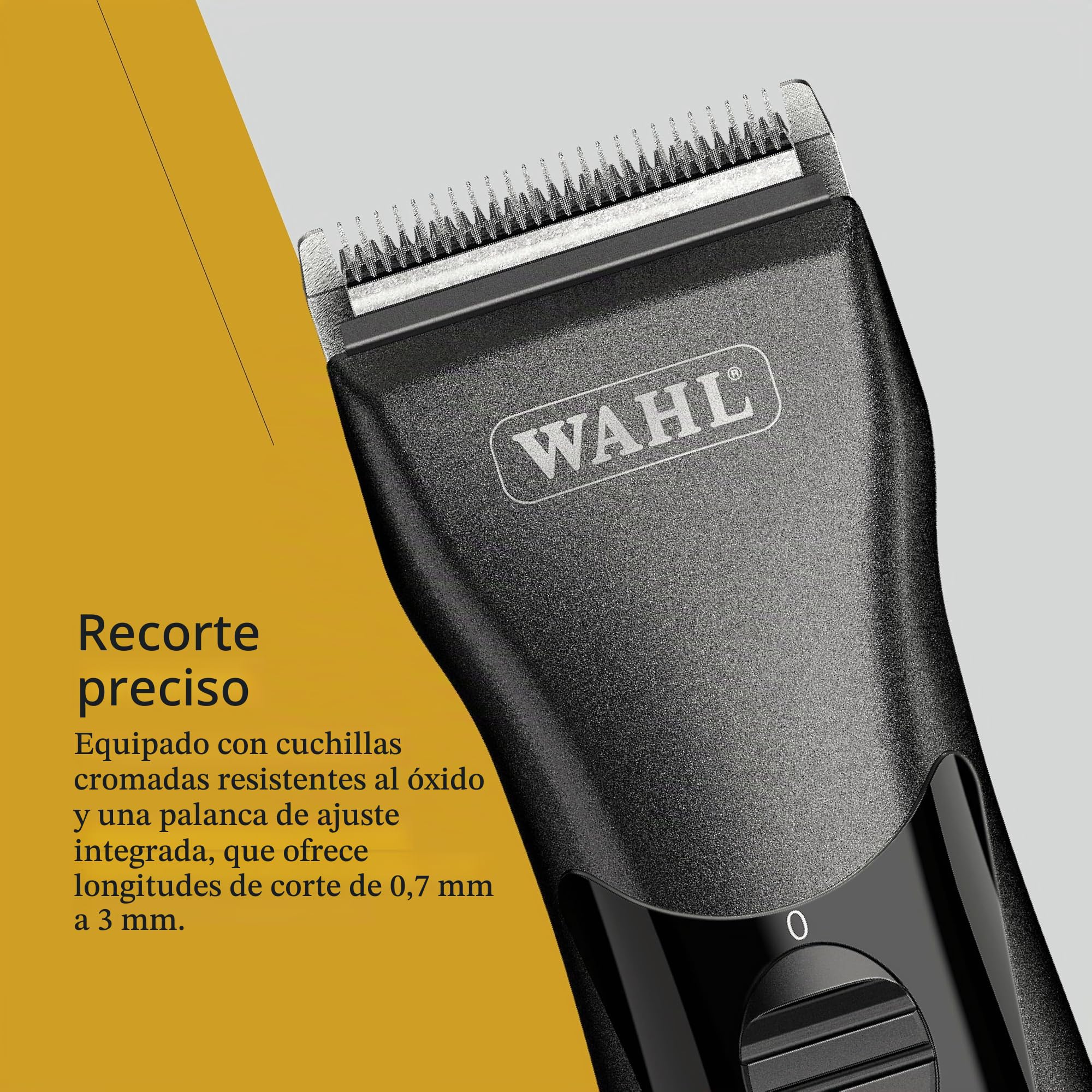 Wahl Chromini, Cortapelos de Acabado Inalámbrico, Indicador LED | Cortapelos de Acabado Inalámbrico, Cuchilla Cromada 0,4 mm de Cambio Rápido, Motor Silencioso, hasta 100 Minutos