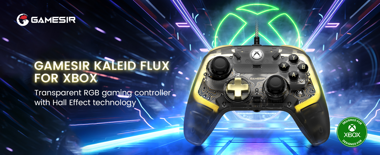 Amazon.com: GameSir Kaleid Flux Enhanced Wired Controller for Xbox 
