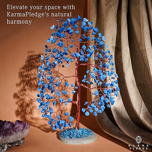 Miniatura 222 de Árbol de la vida de cristal curativo de 7 chakras, árboles bonsái hechos a mano para energía positiva, dinero y buena suerte, árbol para decoración