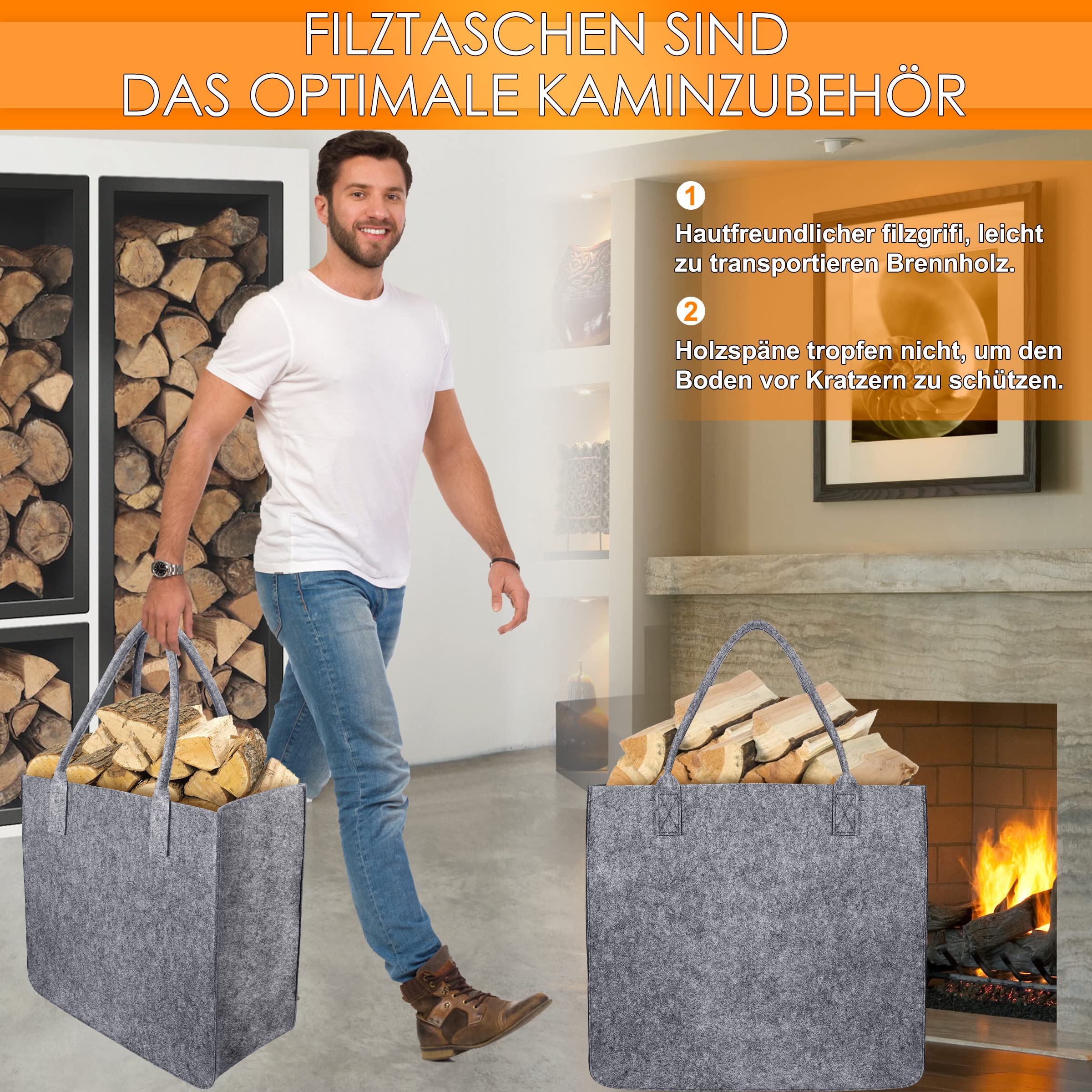 TANNDESIGN, Shopping Basket And Firewood Basket In Recycled Plastic - View #4