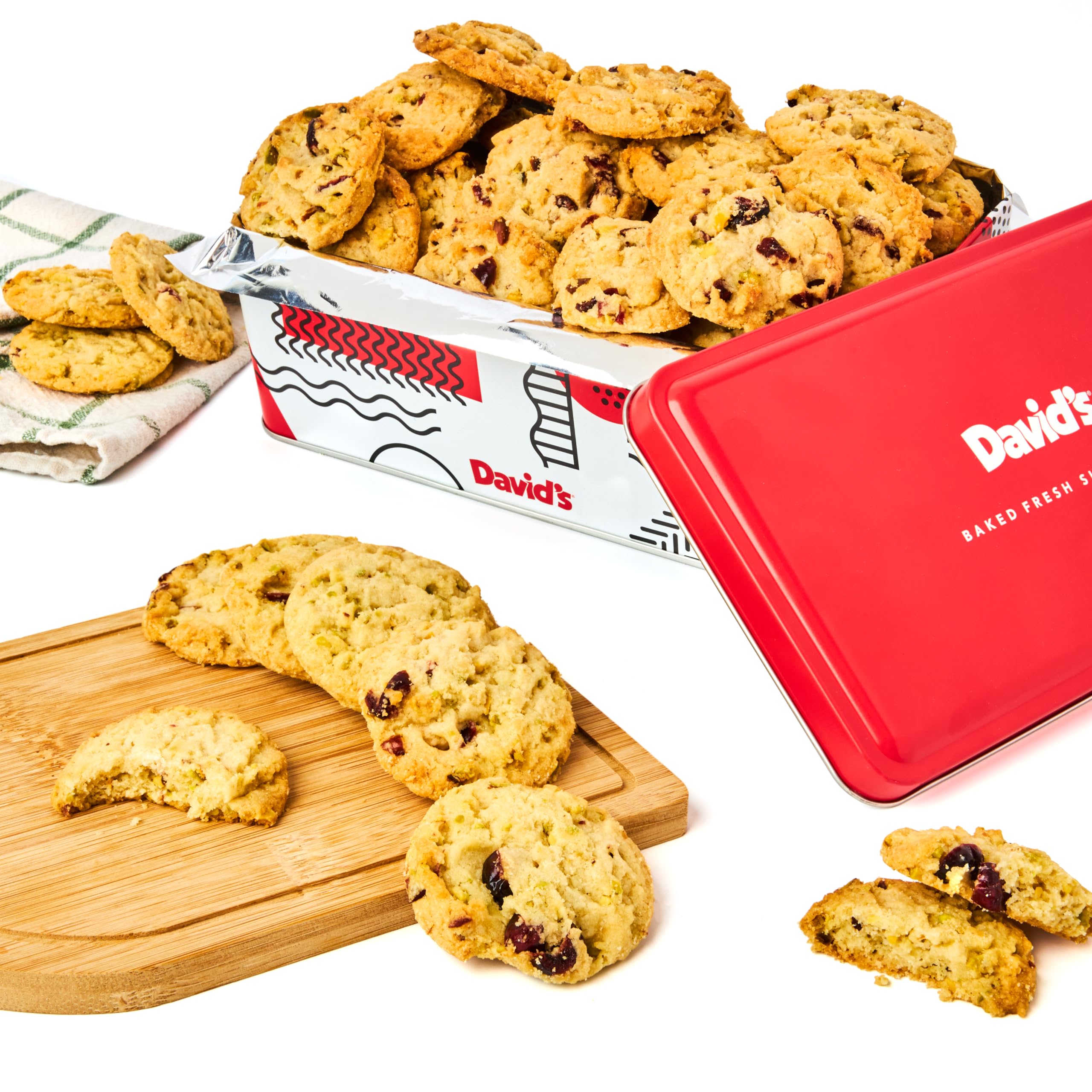 Amazon.com: David's Cookies Cranberry Pistachio Biscuits, Cookies