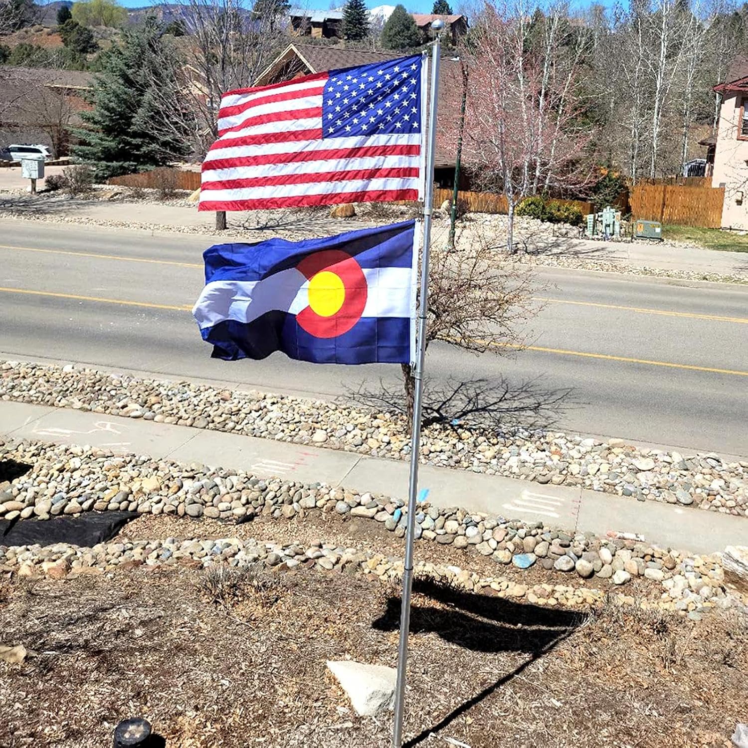 Colorado States Flag 3x5 Outdoor Made in USA - Double Sided Heavy Duty Vivid Color Colorados CO Flags with 2 Brass Grommet