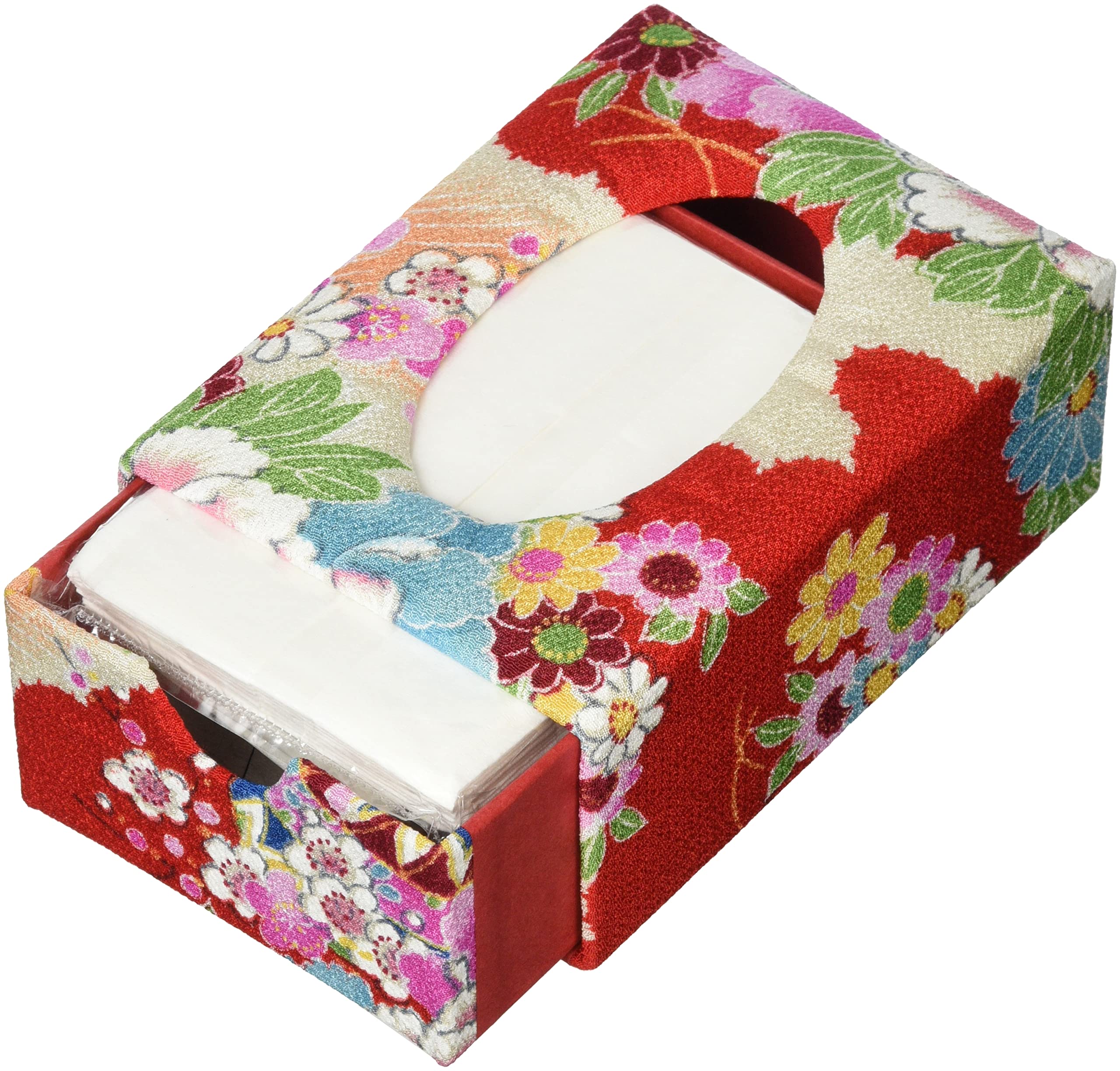 Amazon｜丸全 和柄 ティッシュケース 一越ちりめん 彩花