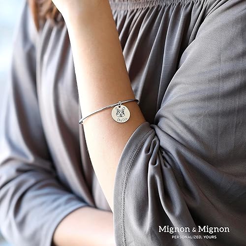 Miniatura 7 de MignonandMignon Pulsera personalizada para fotos de mascotas, brazalete de regalo de cumpleaños para ella, diseño de gato lindo y lindo gato