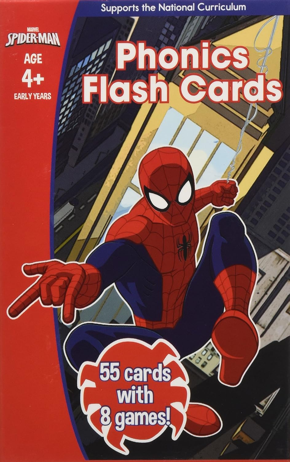 SpiderMan Phonics Flash Cards Scholastic Amazon.pl Książki