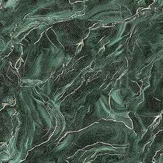 HOMETITUTE 10PCS 12x12 Inch Dark Green Marble Floor Tiles Peel and Stick...