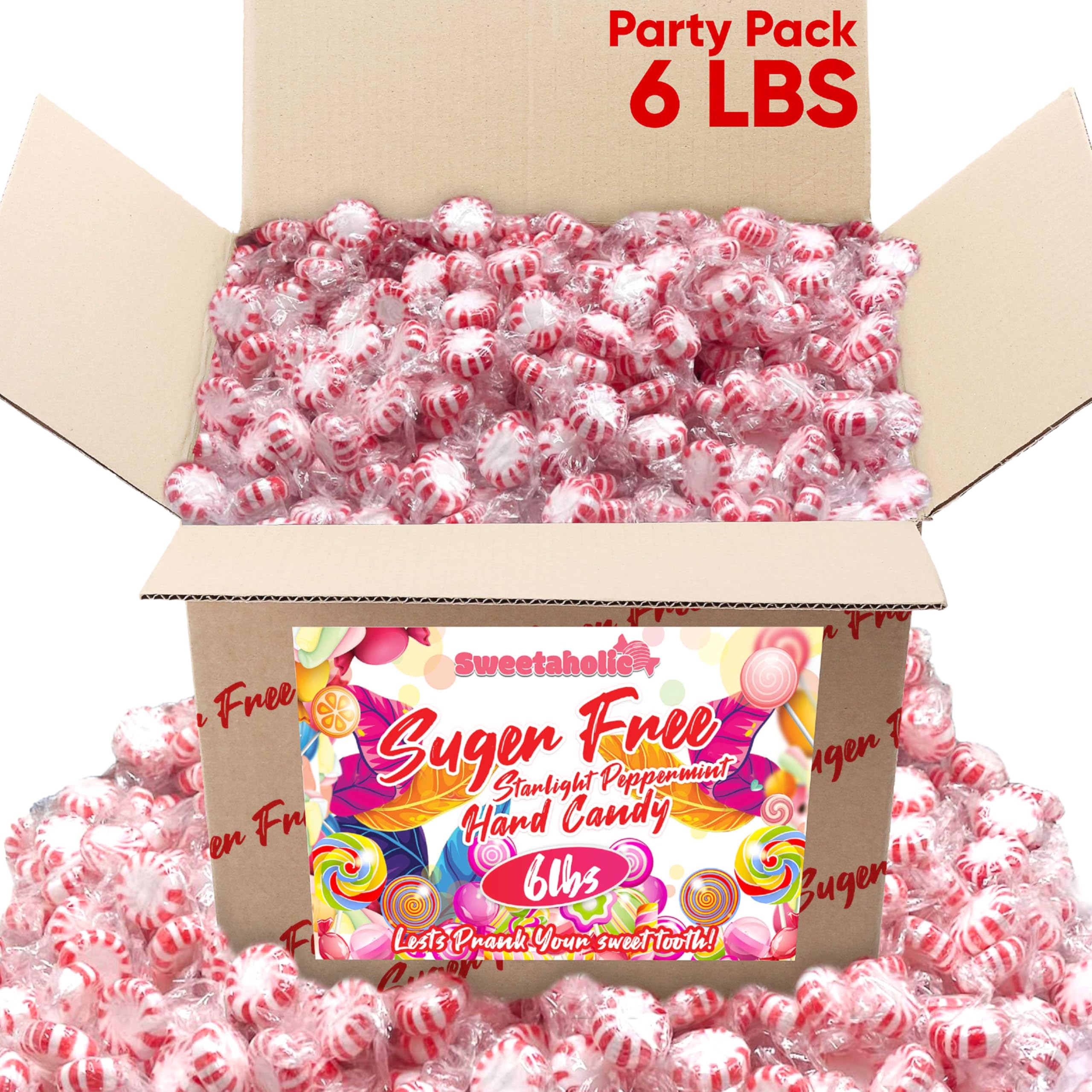 Amazon.com : Sweetaholic Sugar Free Peppermint Candy 6 Pounds