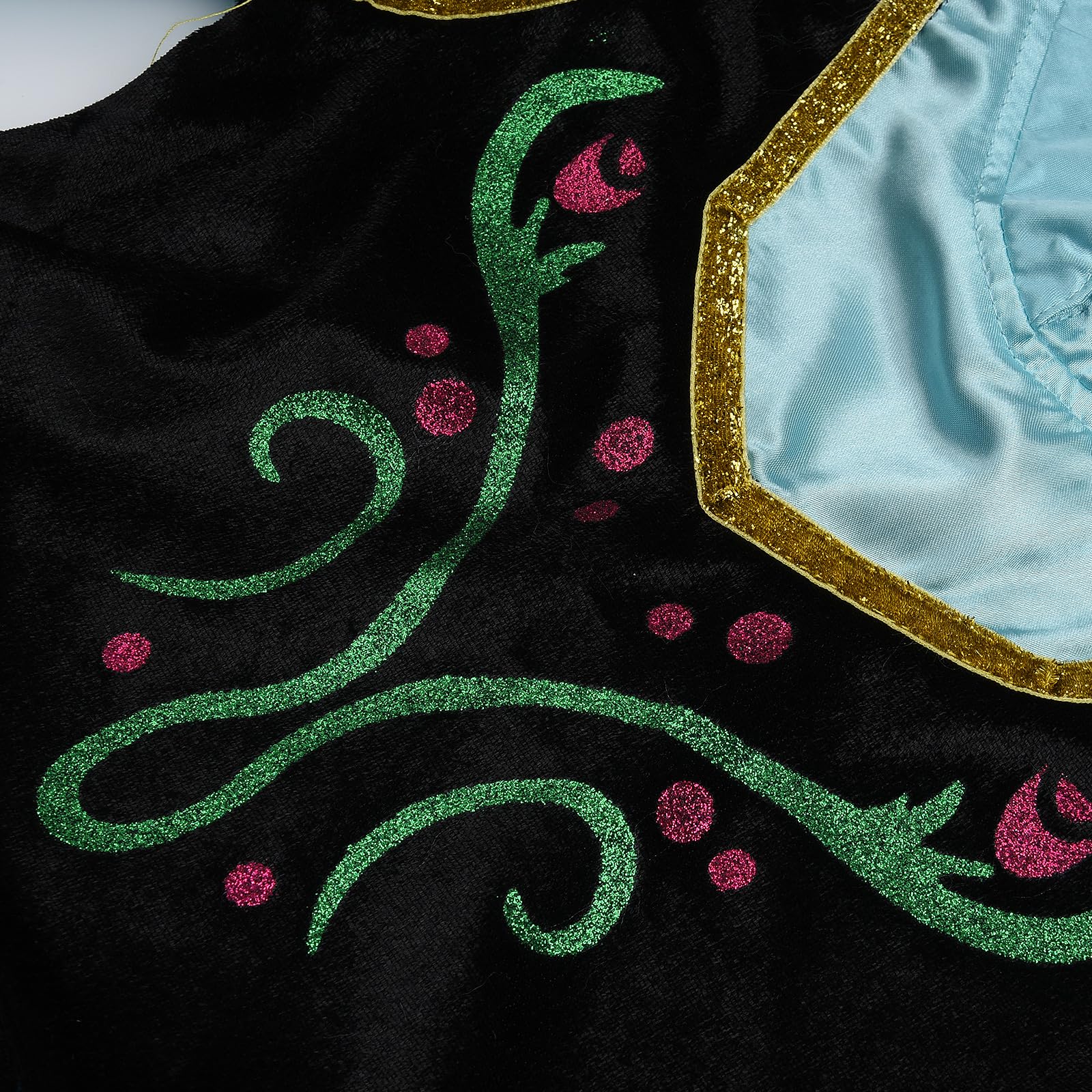 ZaisuiFun Regina Delle Nevi Costume Principessa Vestito Elsa Abito Bambina Ragazza Halloween Carnevale Cosplay