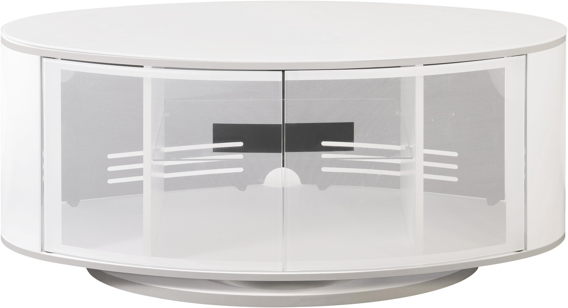 Emerald Home Modern Home TV Console High Gloss White E7000WHT