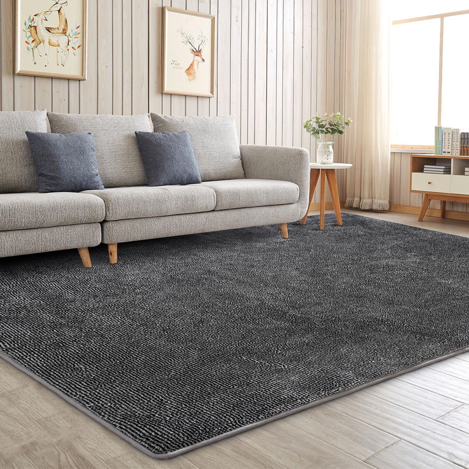KILCLER Non Slip Area Rugs for Living Room, 6x9 Washable Fluffy Soft Memory Foam Rug,Shag Throw Floor Carpet Indoor, Bedroom Rug for Kids Home Dorm