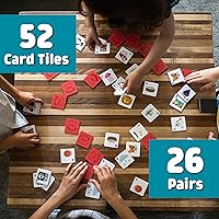 Vista 2 de Chuckle & Roar - Juego de emparejamiento alfabético - Juego de mesa para niños de 3 años en adelante - Juego de concentración para niños pequeños